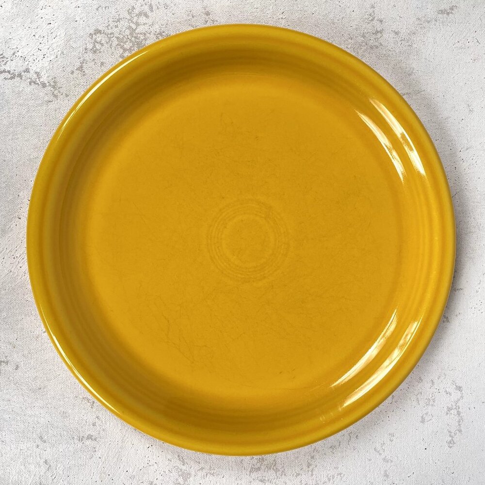 Fiestaware Dinner Plate Set of 2 10.5" Yellow, Fiesta Ware Homer Laughlin